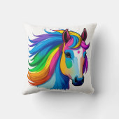 Coussin Cheval arc-en-ciel (Verso)