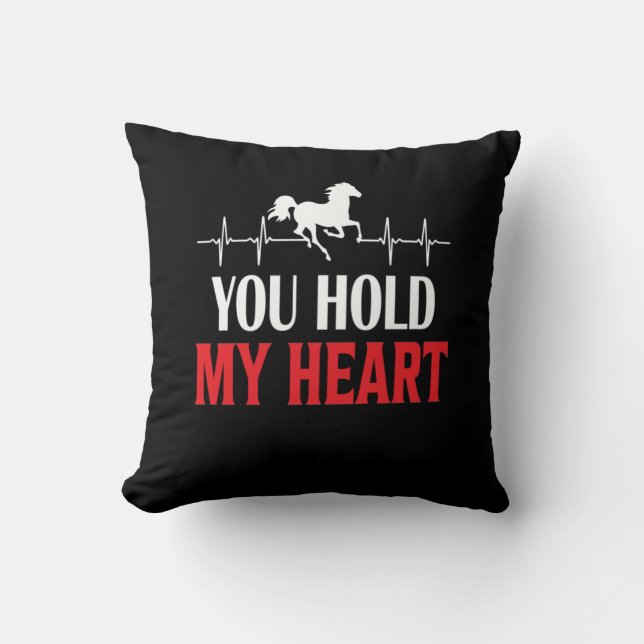 Coussin Cheval Art Vous Tenez Mon Coeur (Recto)