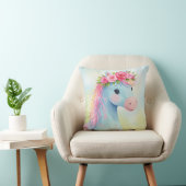 Coussin Cheval avec couronne rose (Chaise)