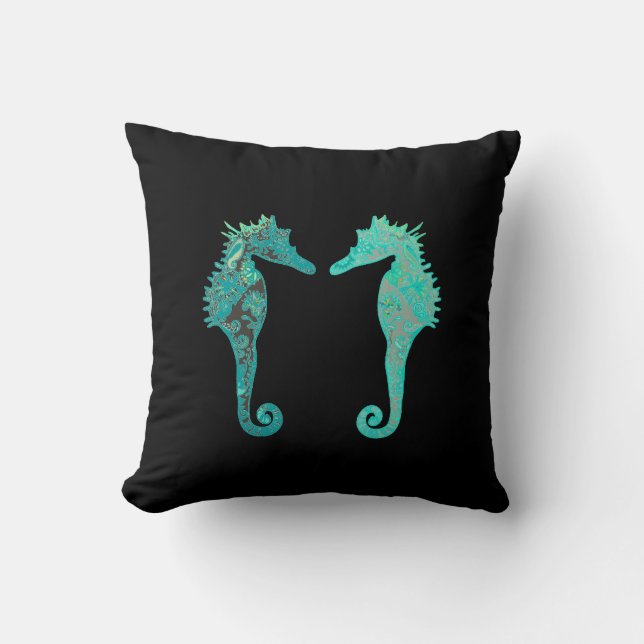Coussin Cheval bleu (Recto)