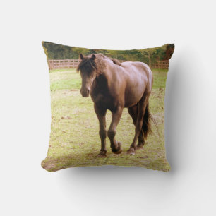 Coussin Cheval Brown Relaxé Promenade Cushion