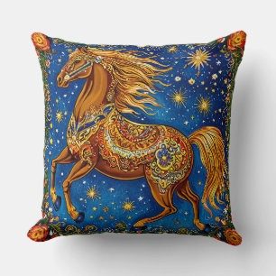 Coussin Cheval de Conte de Fées Accent Fantaisiste pour la