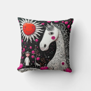 Coussin Cheval de dessin animé