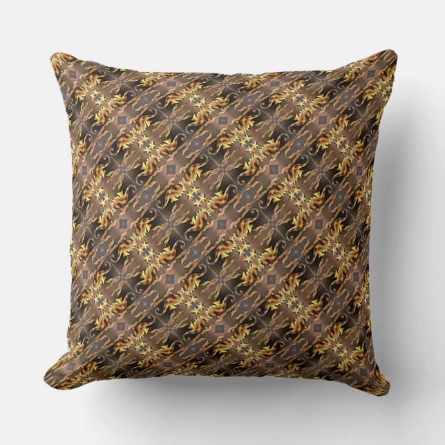 Coussin Cheval de mer Abstrait (Recto)