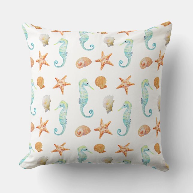 Coussin Cheval de mer et Starfish (Recto)