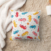 Coussin Cheval de mer motif sans couture (Couverture)
