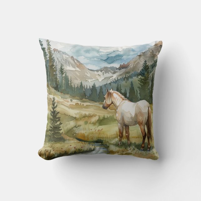 Coussin Cheval de montagne (Recto)