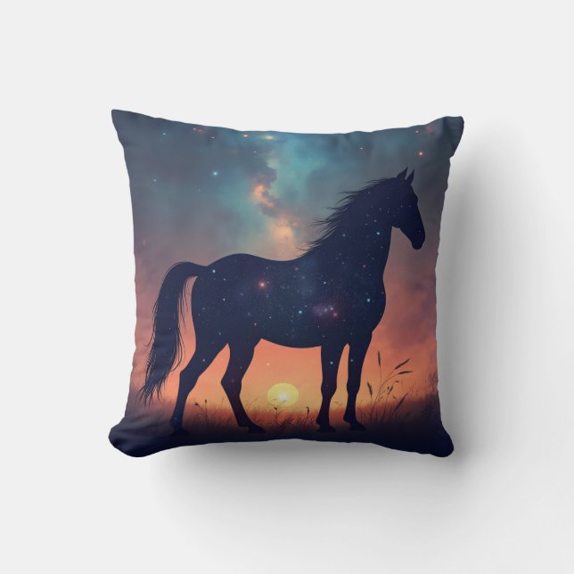 Coussin Cheval de poussière d'étoiles (Recto)