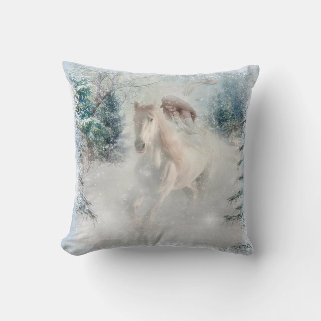 Coussin Cheval d'hiver (Recto)