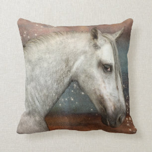Coussin Cheval En Flamme