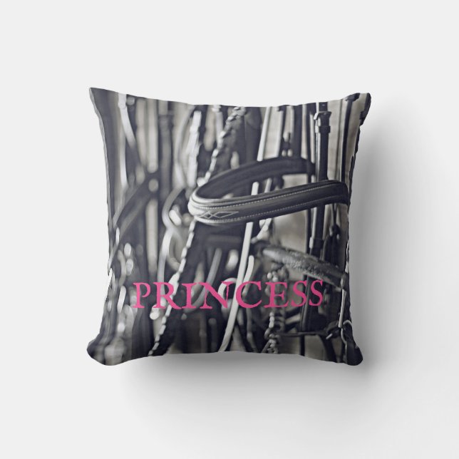 Coussin Cheval équestre NOM Barne Tack Bits Chevaux (Recto)