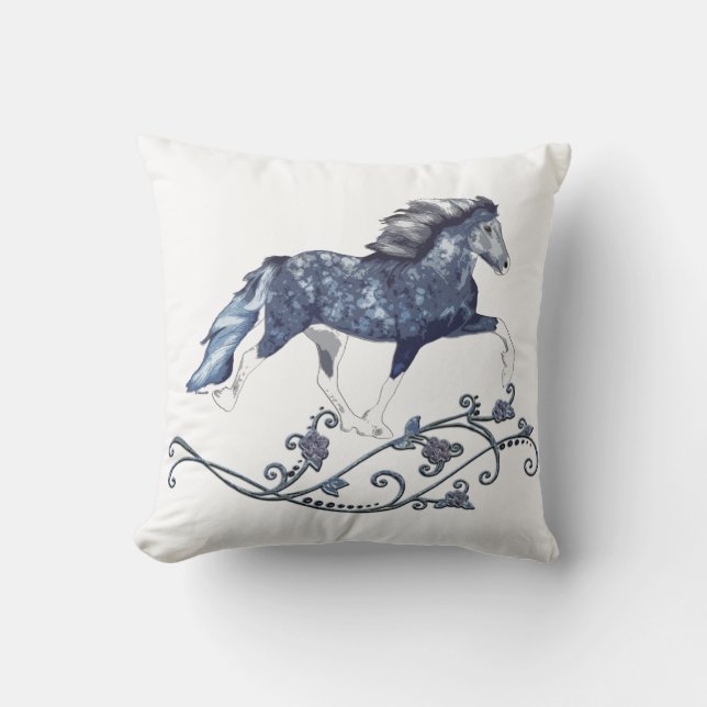 Coussin Cheval islandais nommé Blámóða (Recto)