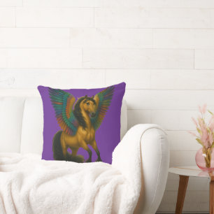 Coussin Cheval Magnifique Avec des Ailes Spectaculaires