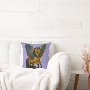 Coussin Cheval Magnifique Avec des Ailes Spectaculaires