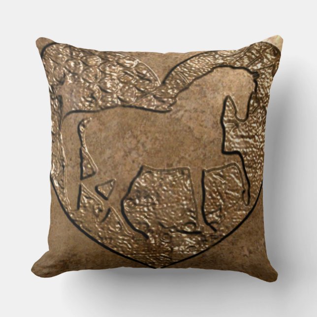 Coussin Cheval sculpté en silhouette (Recto)