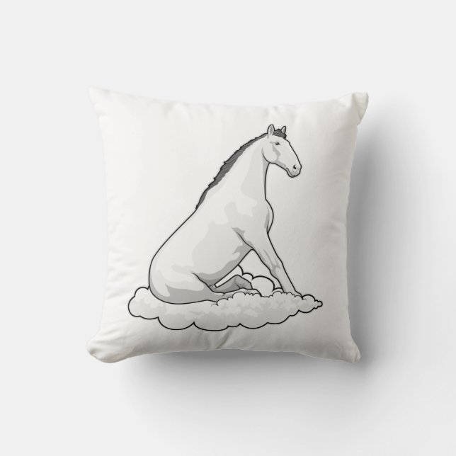Coussin Cheval sur nuage (Recto)