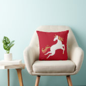 Coussin Cheval Unicorne personnalisé Parties scintillant r (Chaise)
