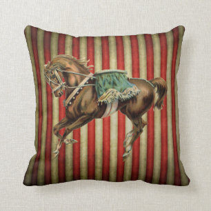 Coussin cheval vintage de cirque