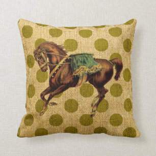 Coussin Cheval vintage de cirque