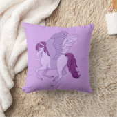 Coussin Cheval Volant Violet Pegasus (Couverture)
