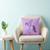 Coussin Cheval Volant Violet Pegasus (Chaise)