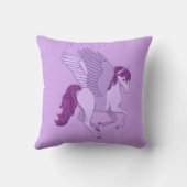 Coussin Cheval Volant Violet Pegasus (Verso)
