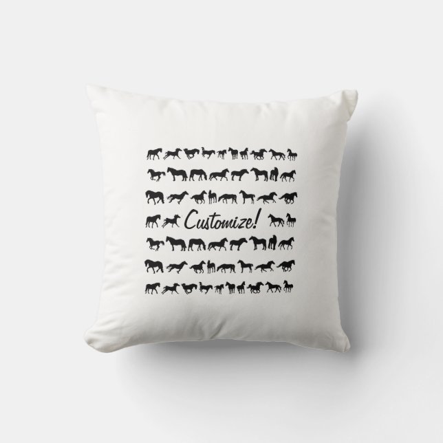 Coussin Chevaux, chevaux, chevaux ! (Recto)