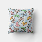 Coussin Chevaux de Jouet Colorés (Verso)