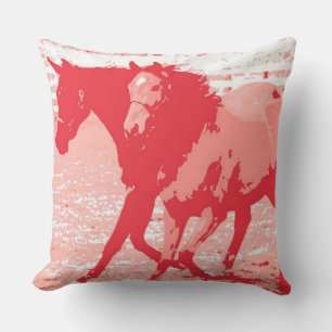 Coussin Chevaux Pop Art