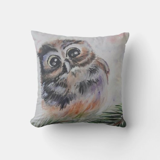 Coussin Chevêche-bébé Jeu d'oreiller (Recto)