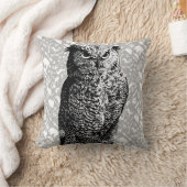 Coussin Chevêche gris Ours Cerf Flèche Motif Nouveau bébé (Couverture)