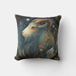Coussin Chèvre Capricorne Zodiaque Astrologie Céleste Anni