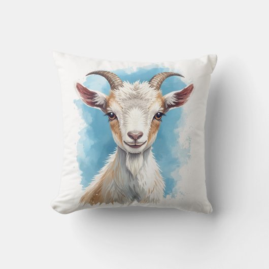 Coussin Chèvre de bébé souriant (Recto)