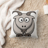 Coussin Chèvre de ferme drôle et mignonne (Couverture)