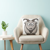 Coussin Chèvre de ferme drôle et mignonne (Chaise)
