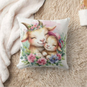Coussin Chèvre Mère et Bébé (Couverture)