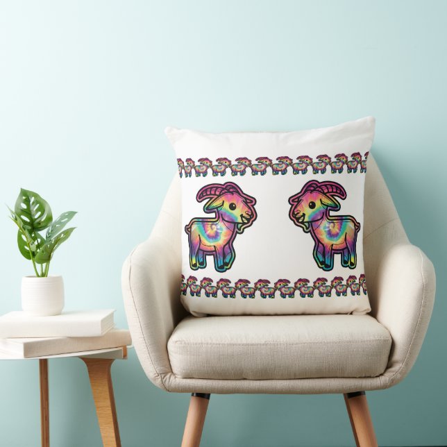 Coussin Chèvre Tie-Dye (Chaise)