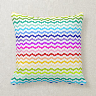 Coussin Chevron d'arc-en-ciel