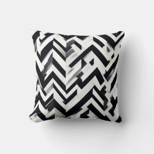 Coussin Chevron Motif minimaliste Monochrome