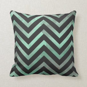 Coussin Chevron noir en bon état