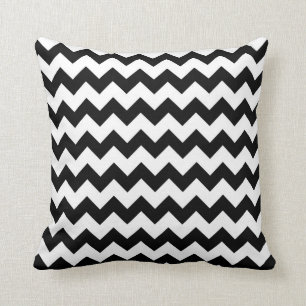 Coussin Chevron noir et blanc