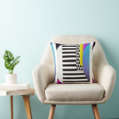 Coussin Chevron Rayures Triangles (Chaise)
