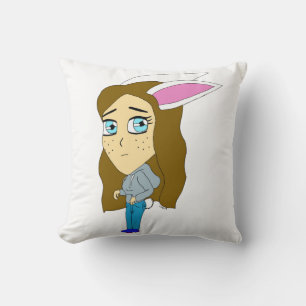 Coussin chibi bunnygirl