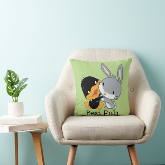 Coussin Chibi DAFFY DUCK™ & BUGS BUNNY™ (Chaise)