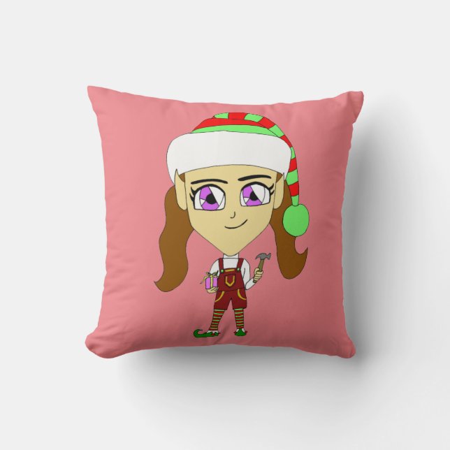 Coussin chibi elf (Recto)