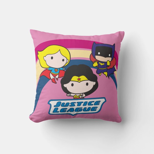 Coussin Chibi Justice League Rainbow (Recto)