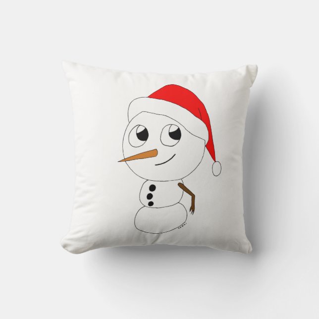 Coussin chibi snowman (Recto)