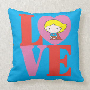 Coussin Chibi Supergirl LOVE