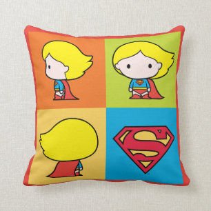 Coussin Chibi Supergirl retournement de caractère