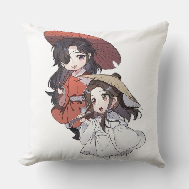 Coussin Chibi Tianguancifu Throw Pillow (Recto)